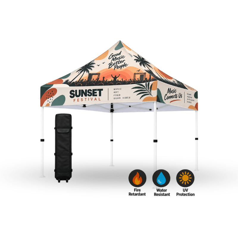 custom tent including aluminium frame and wheel carry bag only top