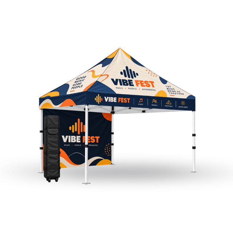 Custom Tent Including Aluminium Frame , Wheel Carry Bag With Top & FULL WALL