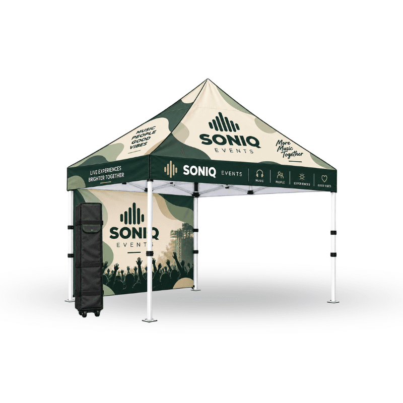 Custom Tent Including Aluminium Frame , Wheel Carry Bag With Top & FULL WALL