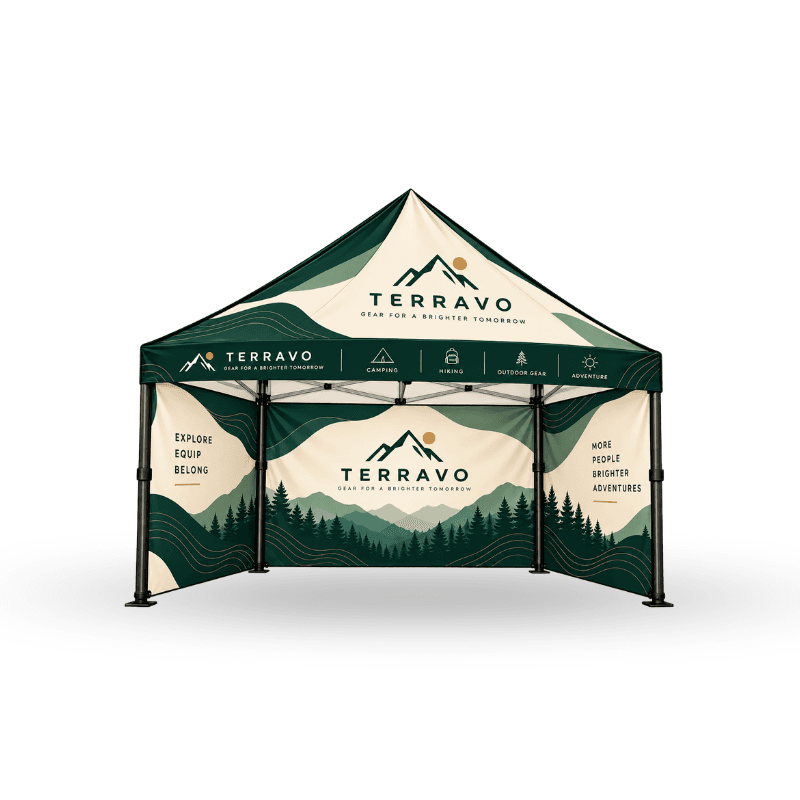 Custom Tent Including Aluminium Frame , Wheel Carry Bag With Top + 3 Full Walls