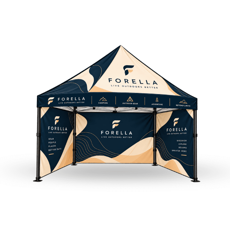 Custom Tent Including Aluminium Frame , Wheel Carry Bag With Top + 3 Full Walls