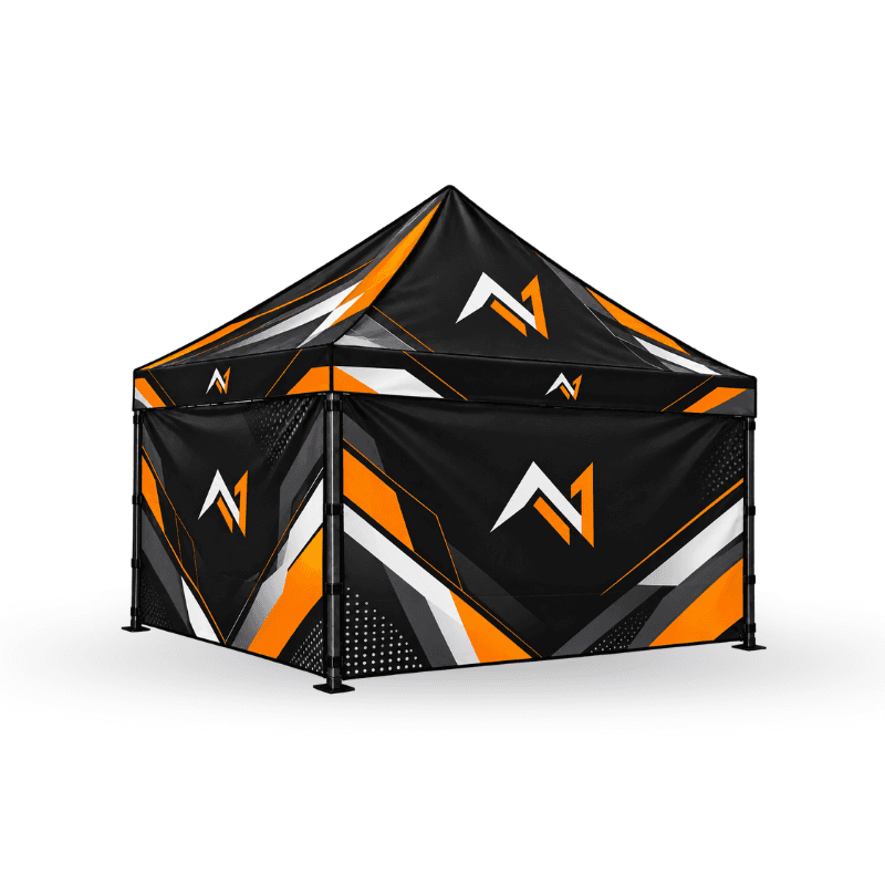 Custom Tent Including Aluminium Frame , Wheel Carry Bag With Top + 3 Full Walls