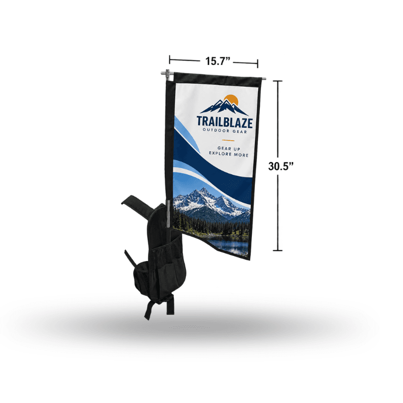 Backpack Flags - Rectangle