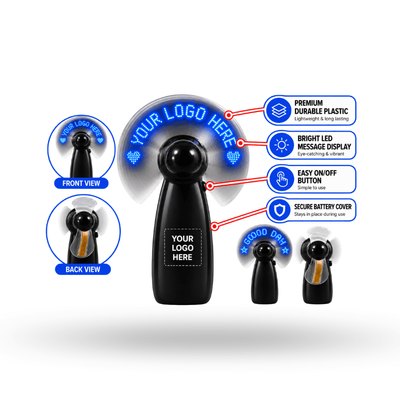 LED Flashing Message Fan