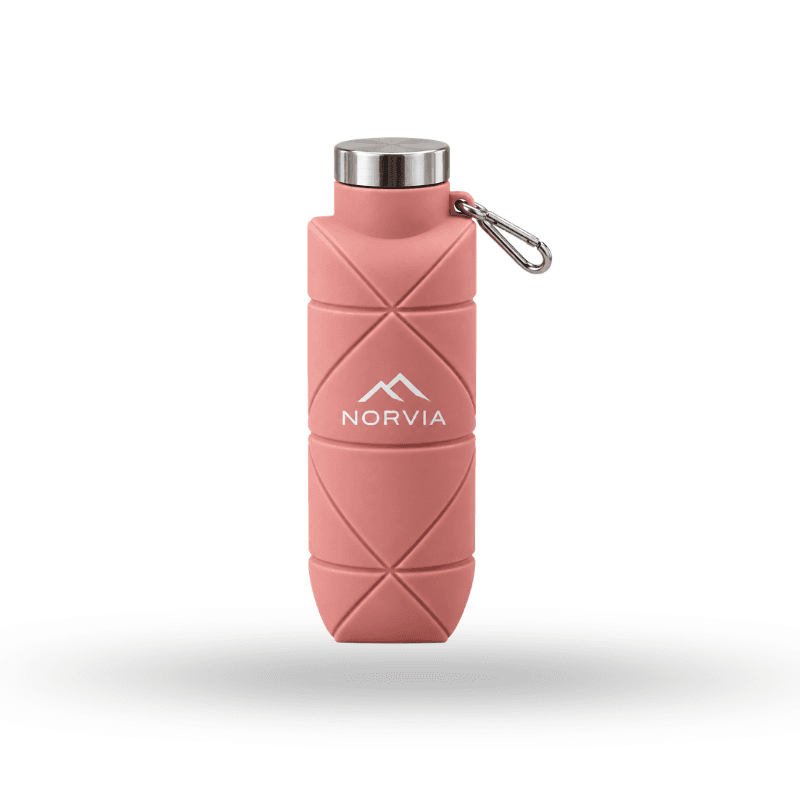 Collapsible Silicone Bottle w/ Carabiner