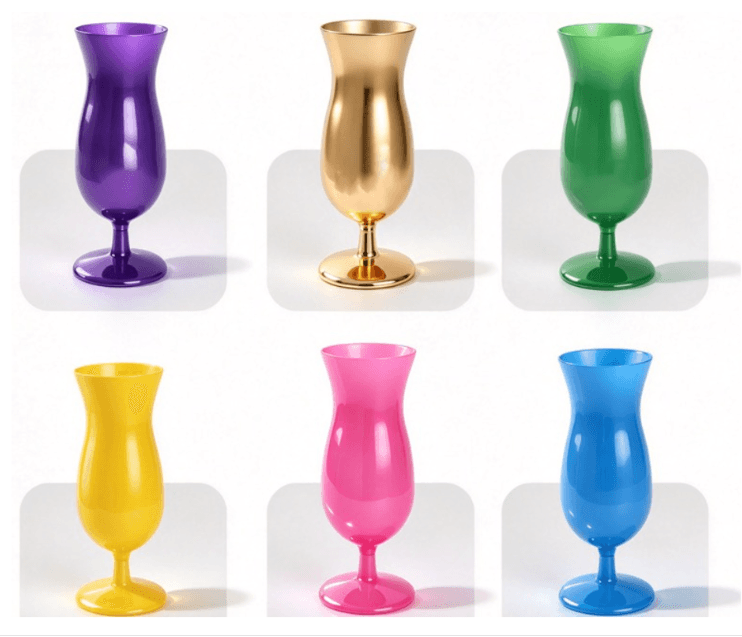 380 ml Hourglass Plastic Goblets