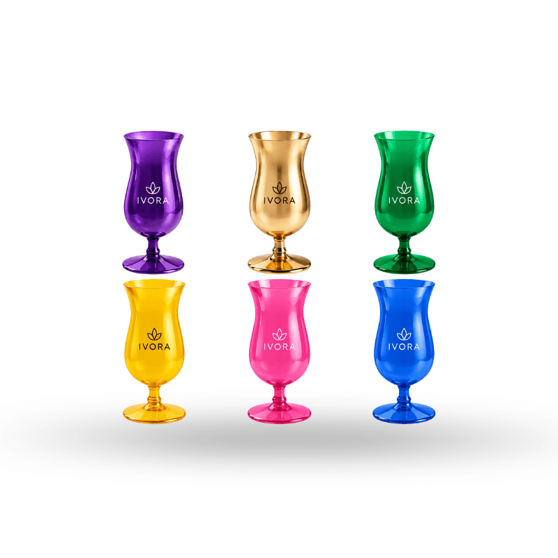 380 ml Hourglass Plastic Goblets