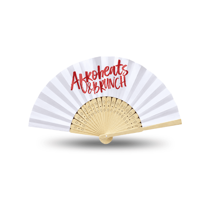 Custom Accordion Hand Fan - Small