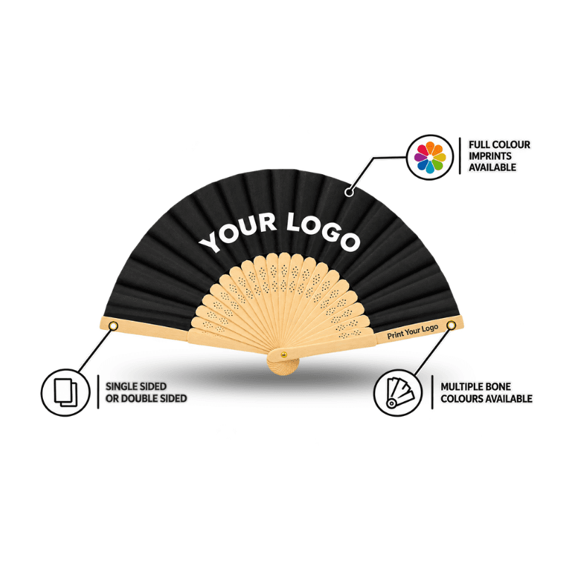 Custom Accordion Hand Fan - Small