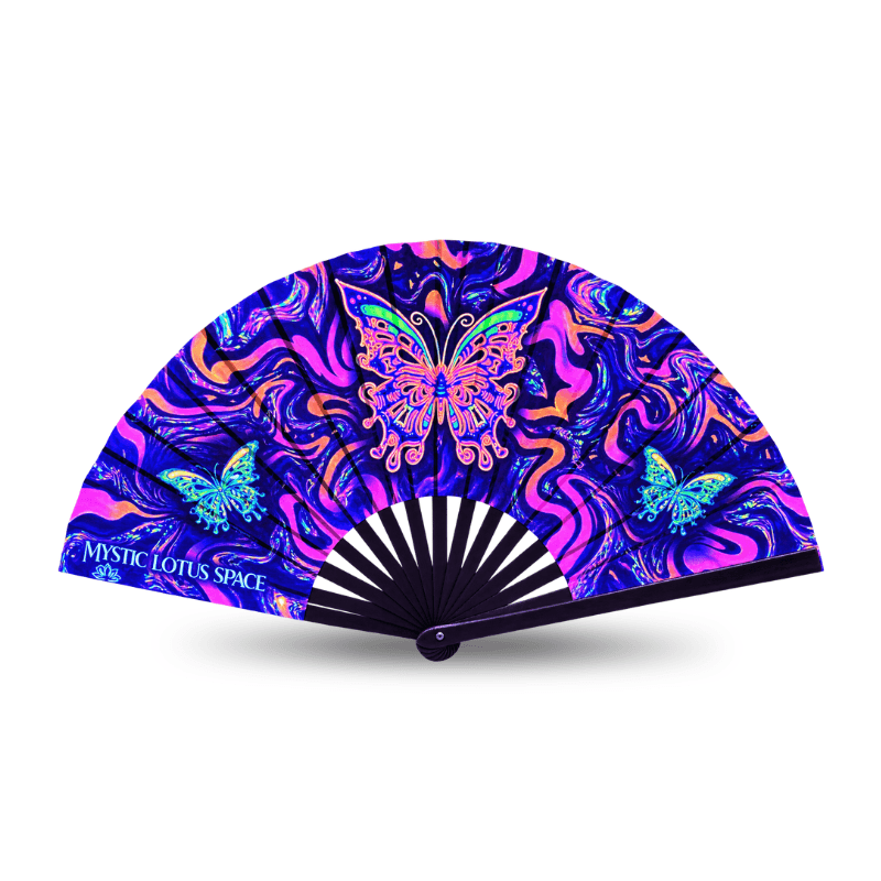 Custom Glow-in-the-dark UV Accordion Fans