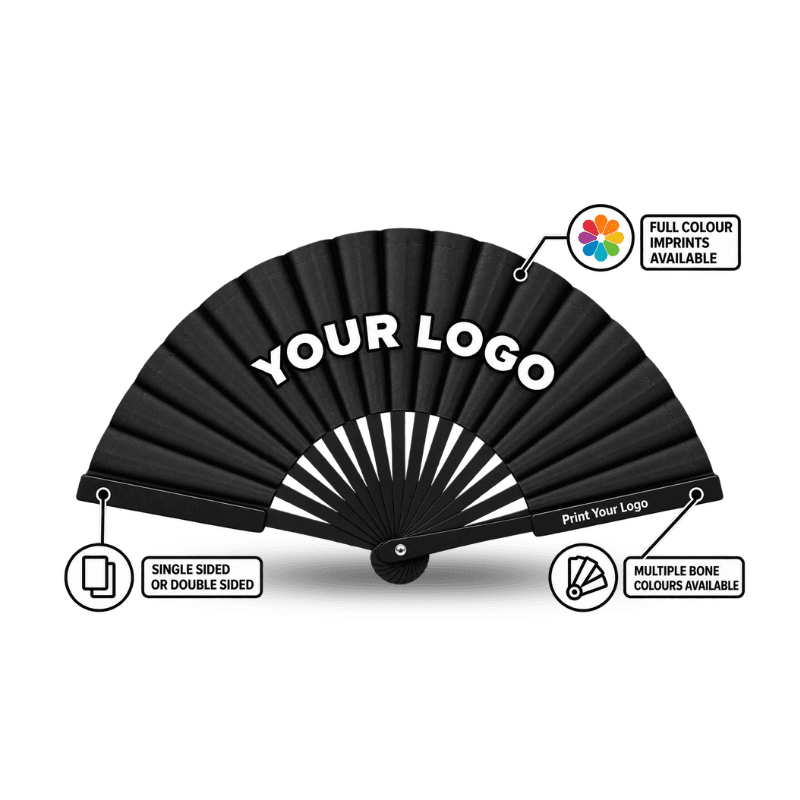 Custom Glow-in-the-dark UV Accordion Fans