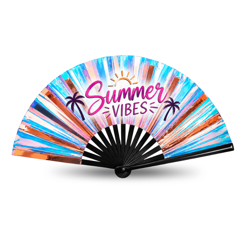 ⁠Custom Holographic Accordion Fans