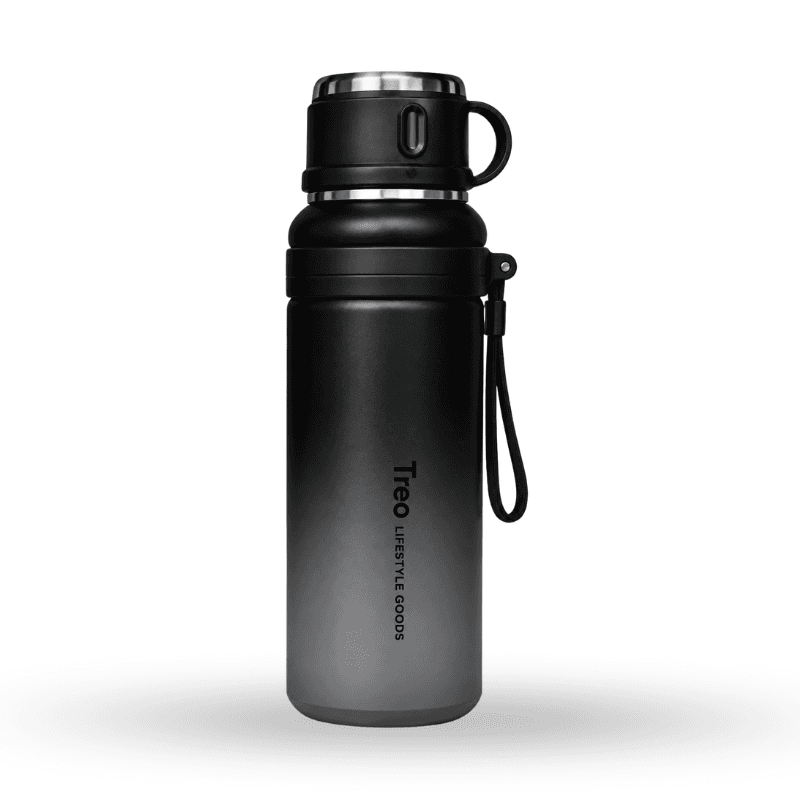 Gradient-colored portable insulated bottle