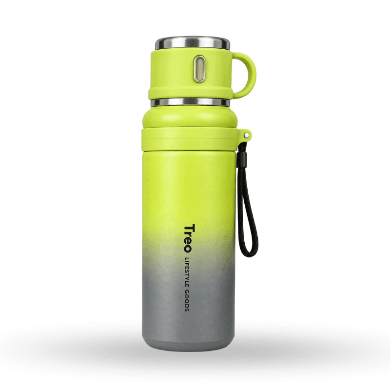 Gradient-colored portable insulated bottle