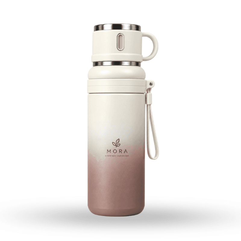 Gradient-colored portable insulated bottle