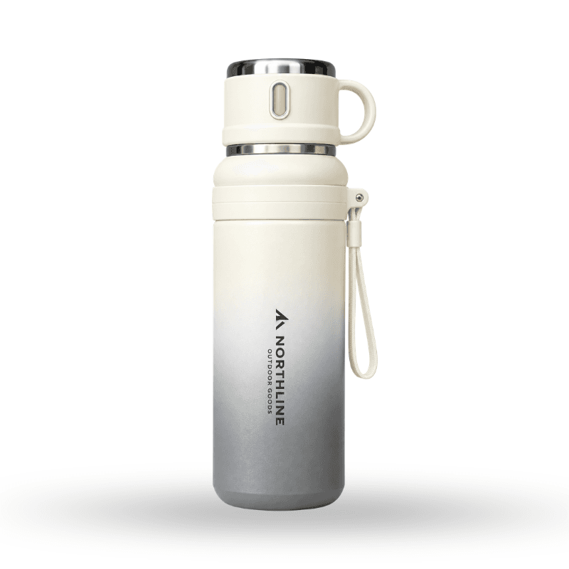 Gradient-colored portable insulated bottle