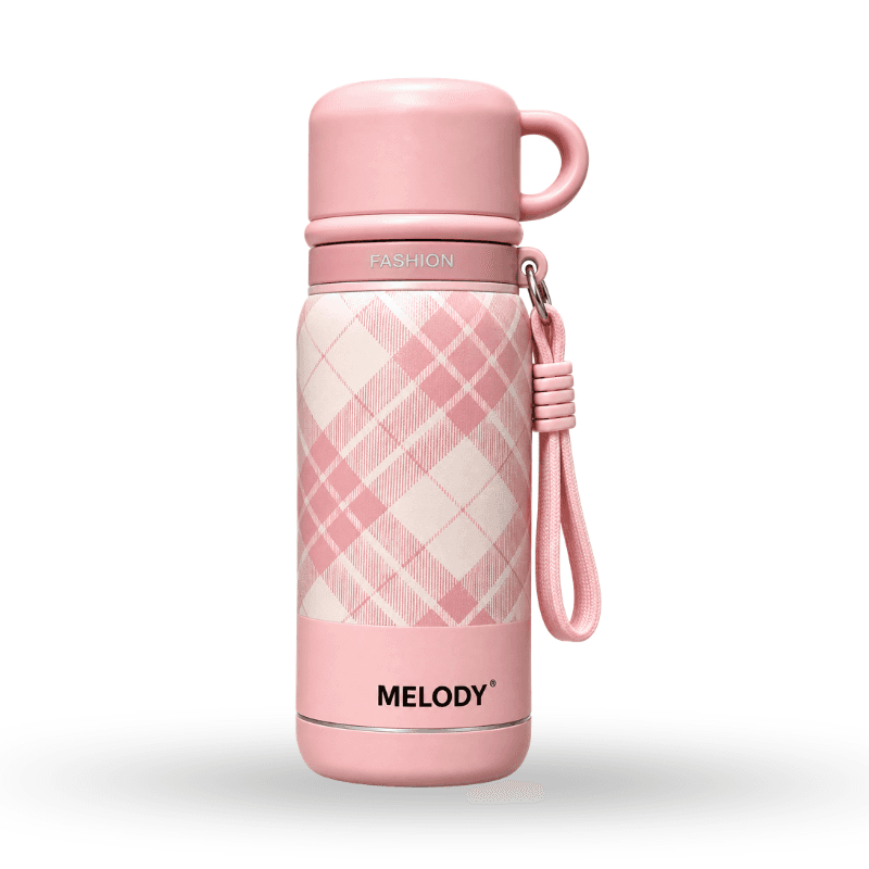 Retro-style portable insulated bottle
