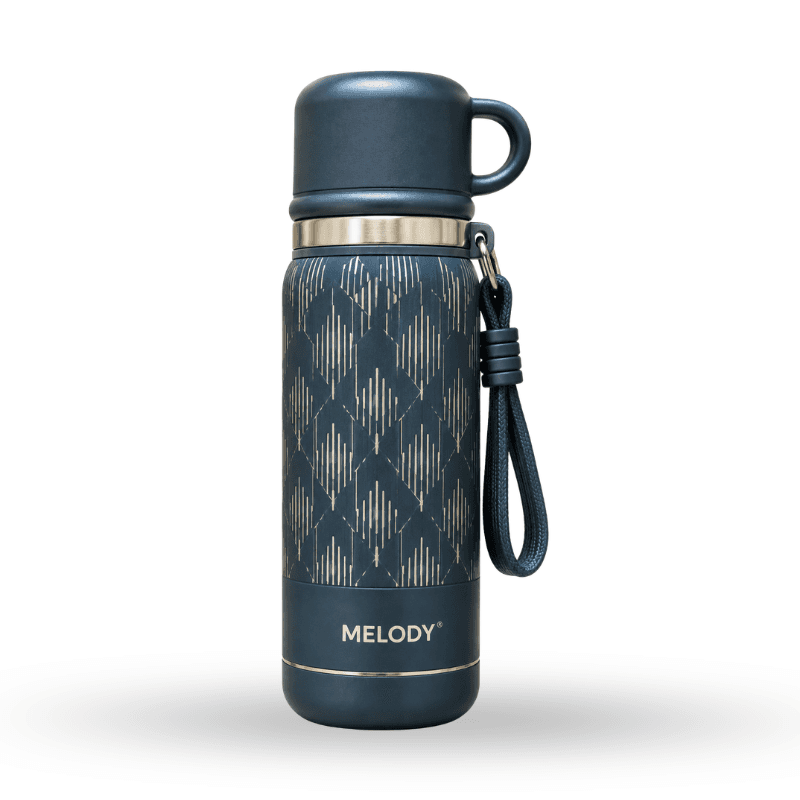 Retro-style portable insulated bottle