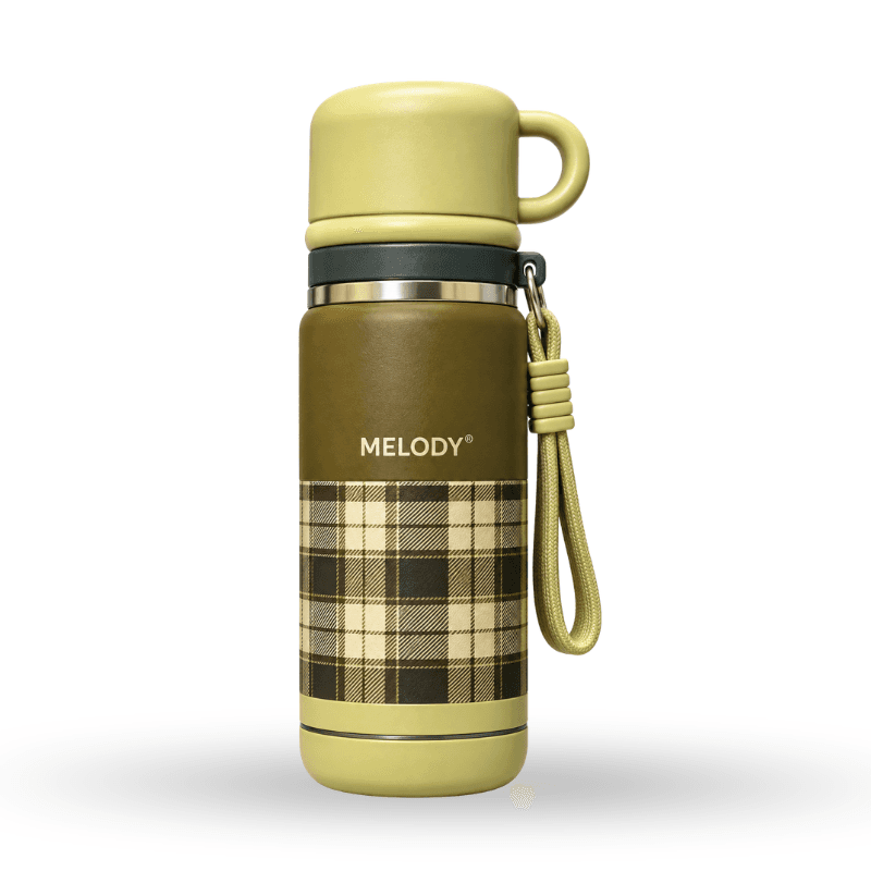 Retro-style portable insulated bottle