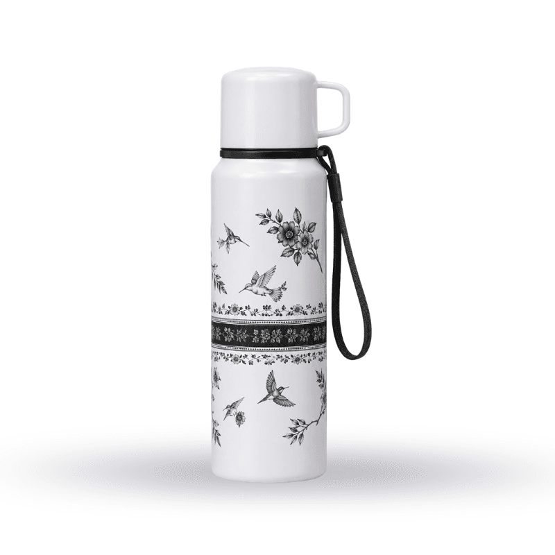 Floral insulated bottle gift set