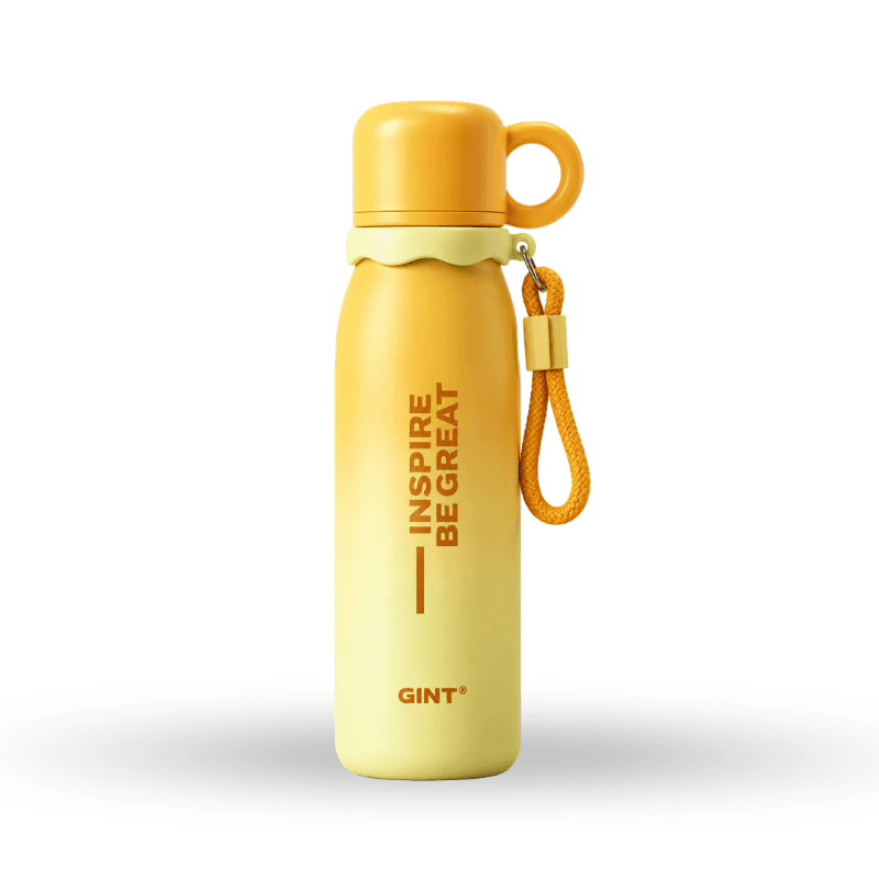Gradient-color insulated bottle with handle
