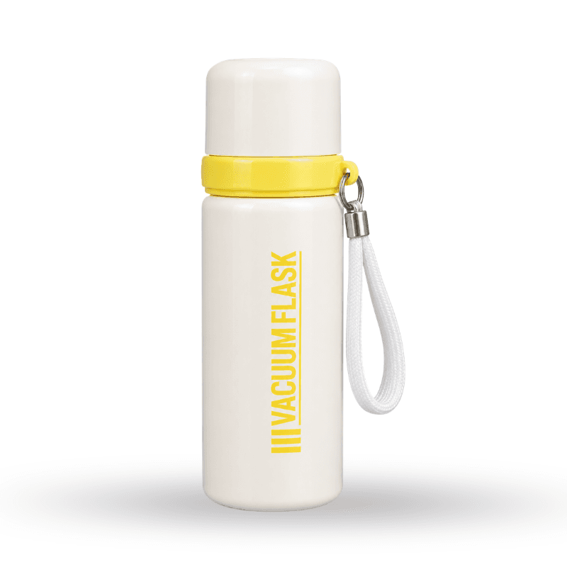 Portable insulated bottle with shoulder strap