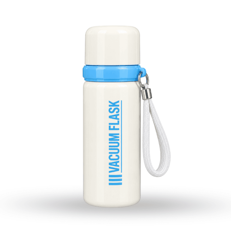 Portable insulated bottle with shoulder strap