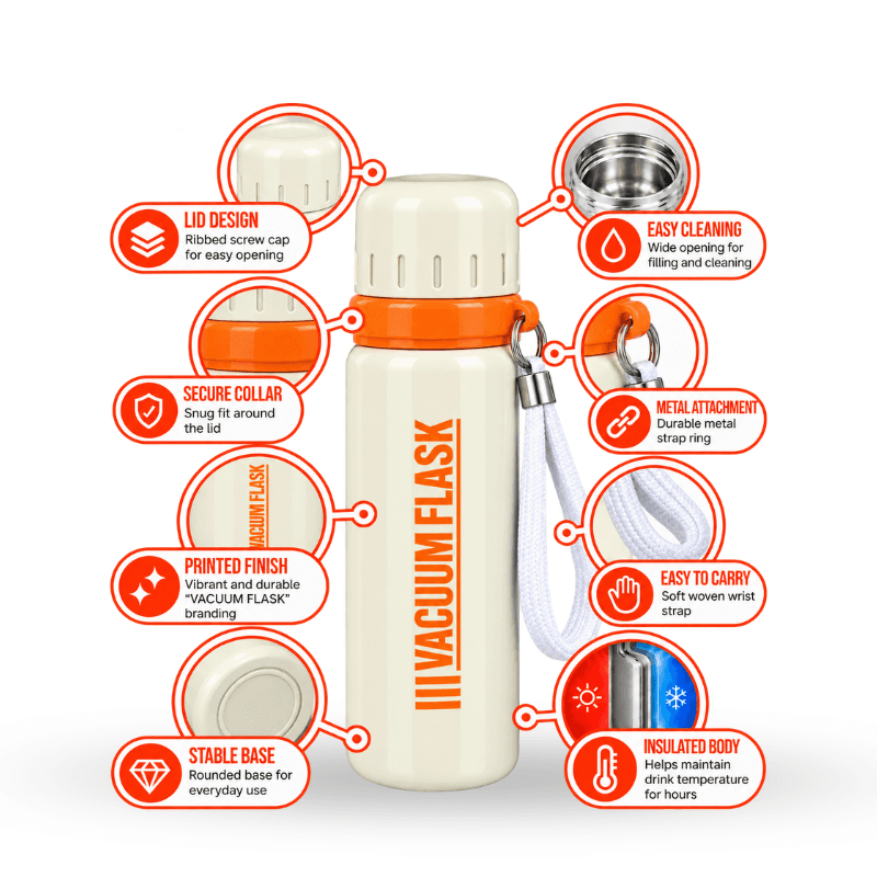 Portable insulated bottle with shoulder strap