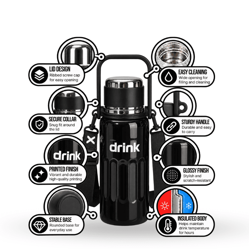 Dual-Drink Stainless Steel Insulated Jug