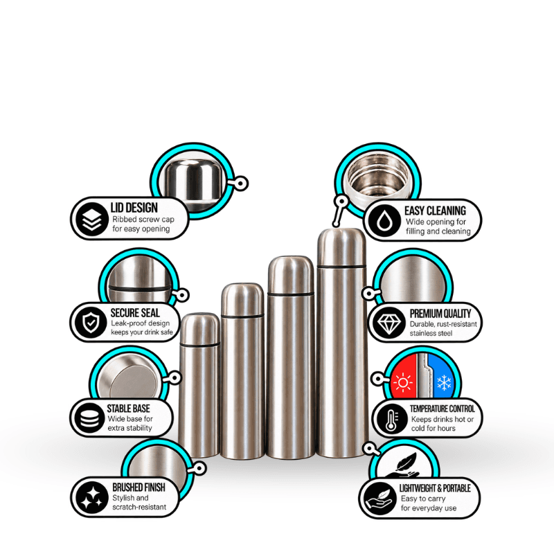 Bullet Style Stainless Steel Bottle