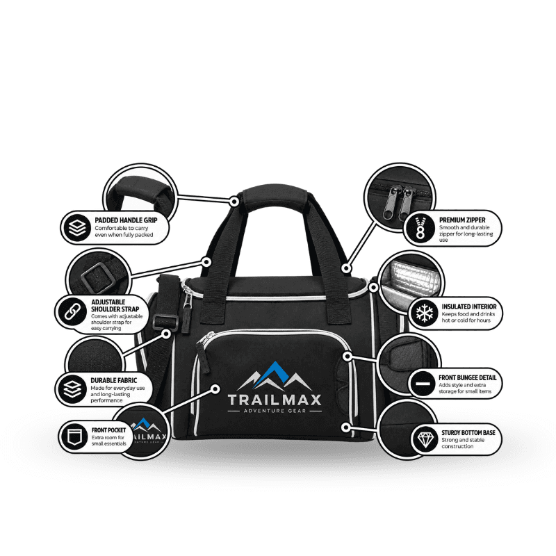 Custom Strand 12 Can Duffel Cooler Bag with Logo