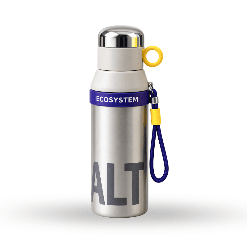 Round-lid insulated tumbler