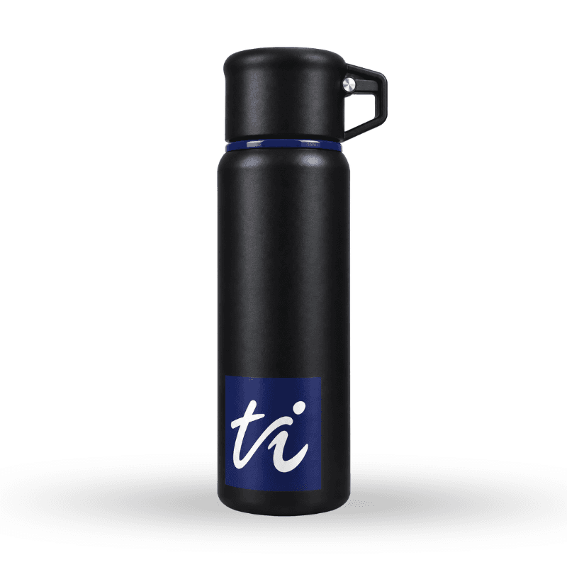 Insulated bottle with carrying strap