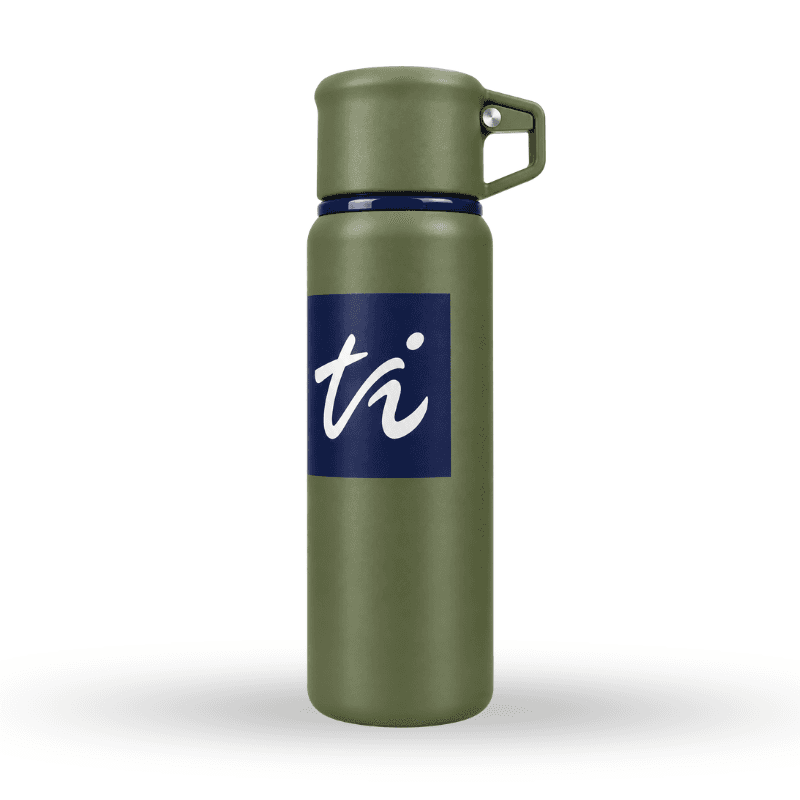 Insulated bottle with carrying strap