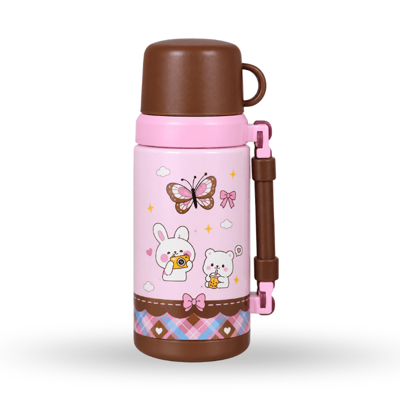 Insulated bottle with handle