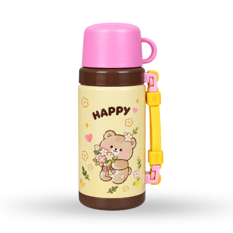Insulated bottle with handle