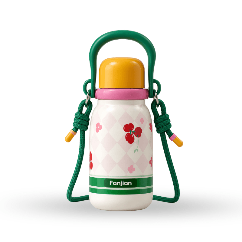 Milk Bottle-Style Insulated Cup