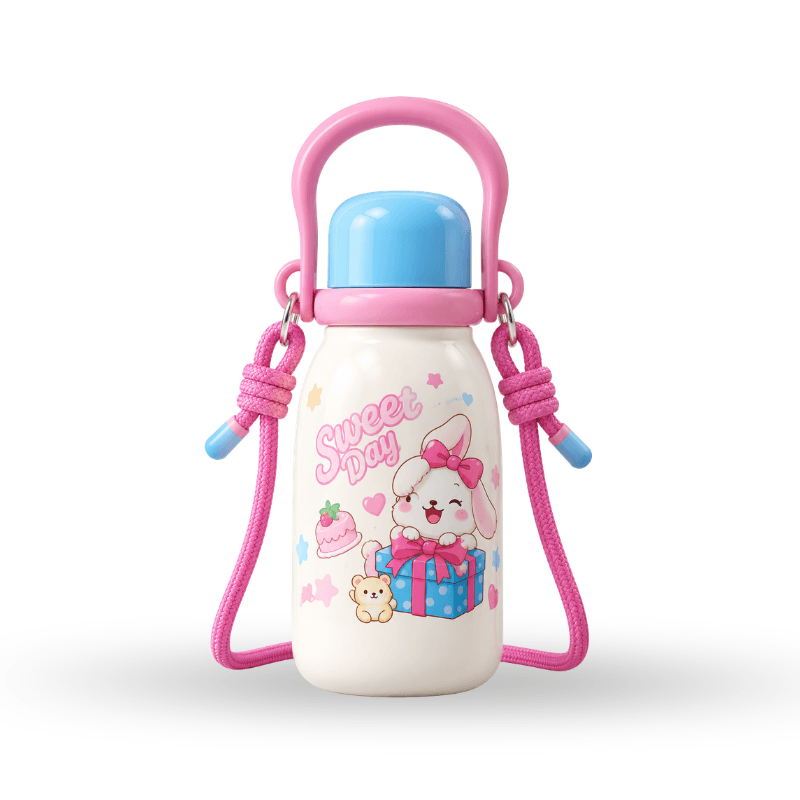 Milk Bottle-Style Insulated Cup