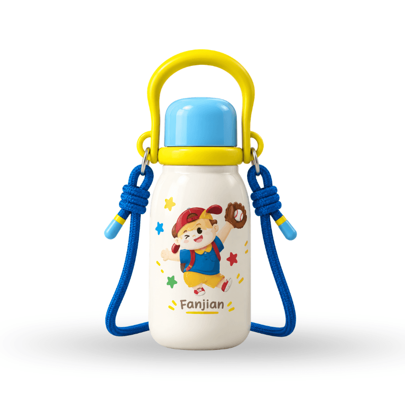 Milk Bottle-Style Insulated Cup