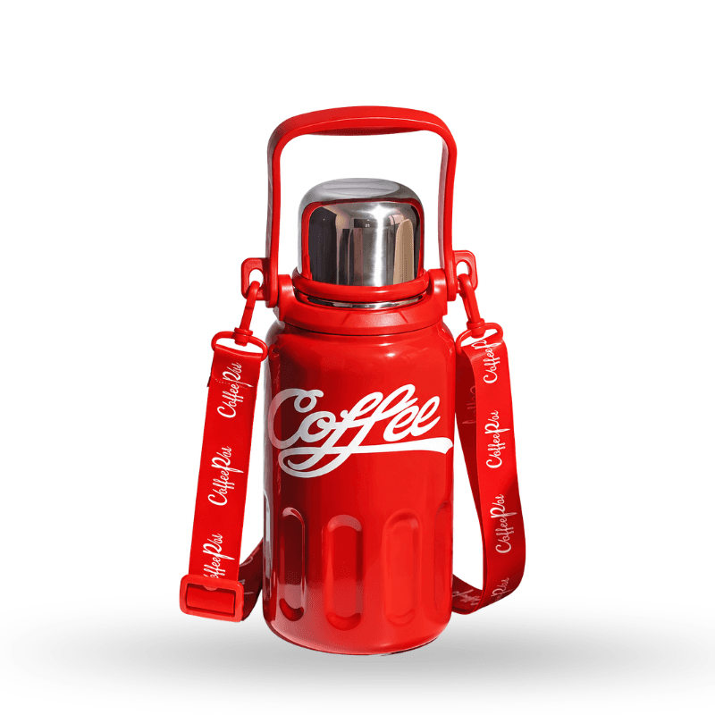 Coca-Cola Style Insulated Bottle with Strap