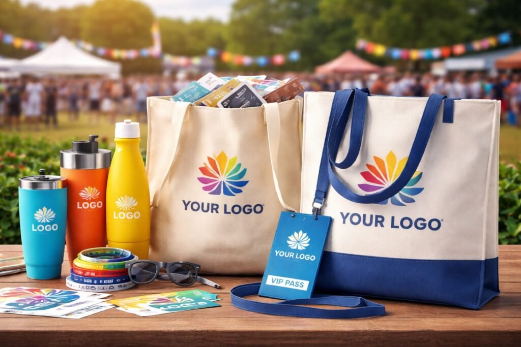 custom tote bags and drinkware