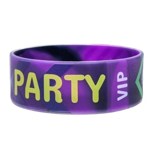 1 Inch Full Silicone Color Printed Wristbands