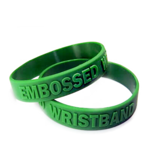 Embossed Silicone Wristbands