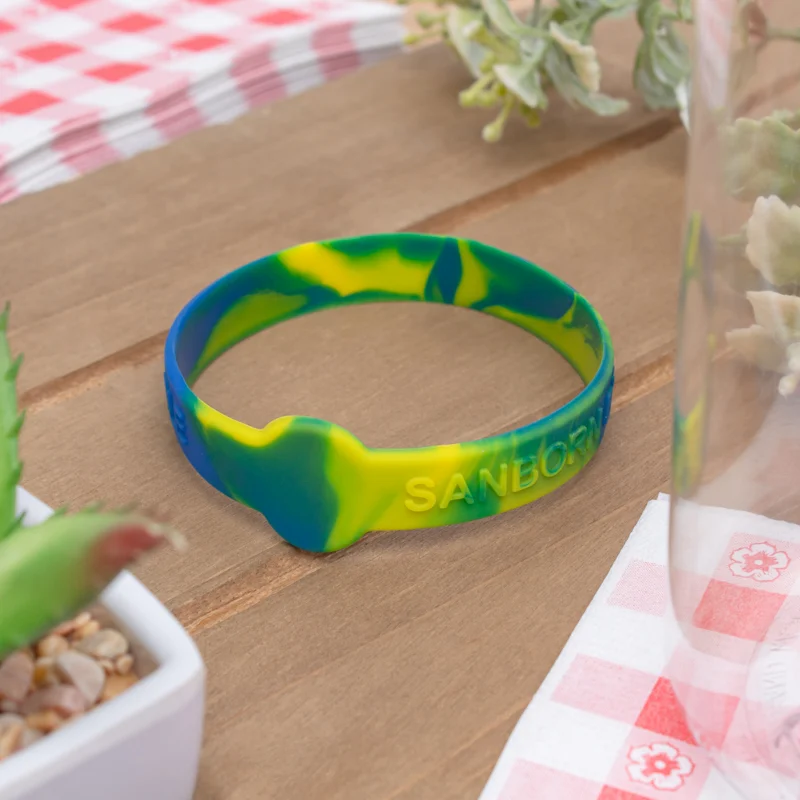 1/2 Inch Embossed Silicone Figured Wristbands - Image 2