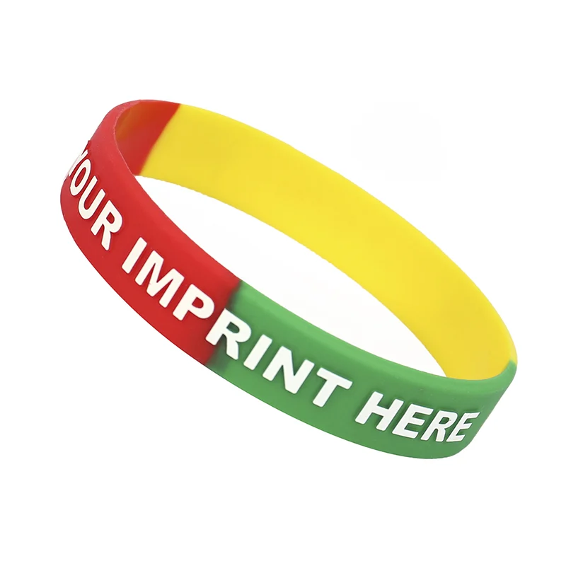 Embossed Silicone Printed Wristbands - Image 2