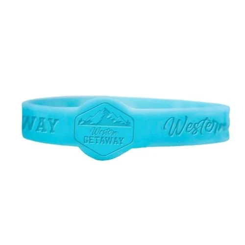 1/2 Inch Silicone Debossed Figured Wristbands