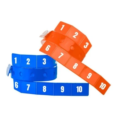 10-Tab Vinyl Wristbands