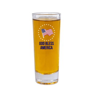 2oz Clear Tall Shooter Glasses – One Color Imprint