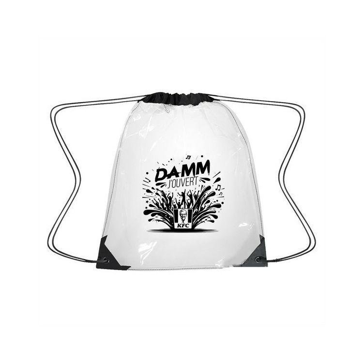 Clear Drawstring Sport Pack