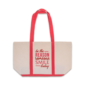 Two Tone Cotton Canvas Tote Bags